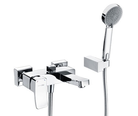 Смеситель для ванны и душа WasserKRAFT Aller 1060 1061 настенный хром