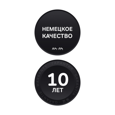 Смеситель Am.Pm Gem F90A72222 встраиваемый в стену черный без термостата