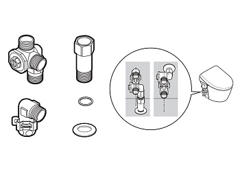 Клапан запорный для электронного унитаза TOTO HH20136VR