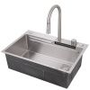Кухонная мойка Abber Wasser Kreis AF2194SP 70х45 цвет серый поверхность матовая