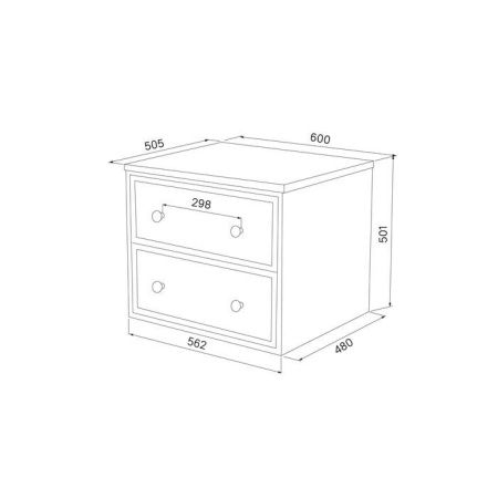 Тумба под раковину Iddis Torr TOR60DMi95K 60х50 подвесная цвет серый