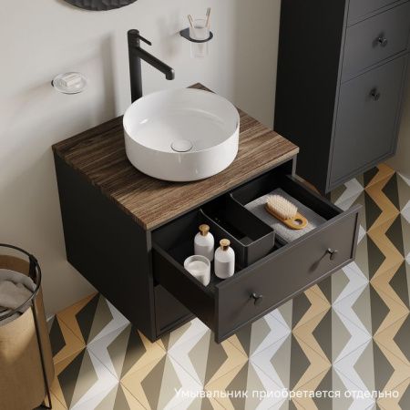 Тумба под раковину Iddis Torr TOR60DMi95K 60х50 подвесная цвет серый