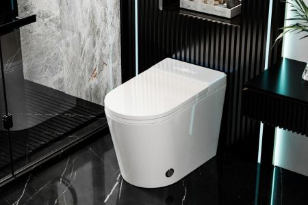 Унитаз приставной Abber Bequem AC1117S белый с сиденьем микролифт импульсный смыв