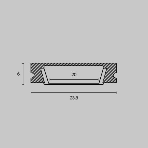 Алюминиевый профиль накладной Maytoni Led Strip ALM002S-2M - фото 3