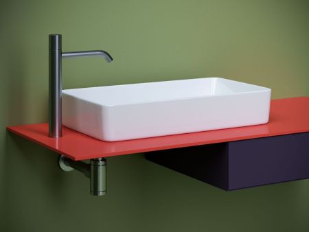 Раковина из сантехнического фарфора Ceramica Nova ELEMENT CN5048 60х30 накладная цвет белый без отверстий под смеситель