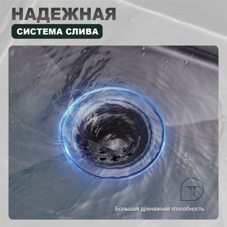 Кухонная мойка Splenka S700.5045.09 50х45 цвет серый поверхность матовая