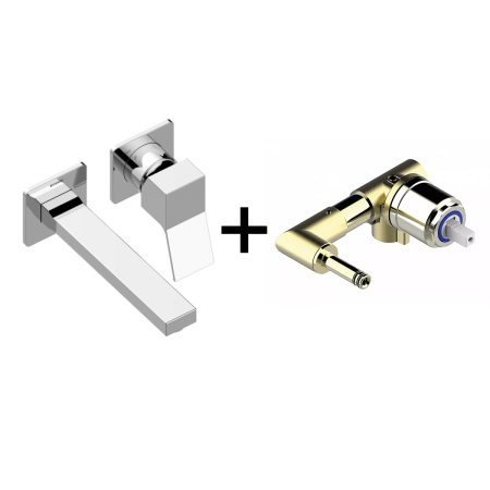 Комплект смесителей Bossini TEO Z00731.030+Z00801 встраиваемый хром