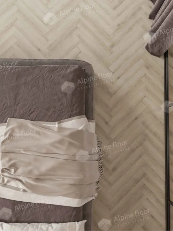 Ламинат Alpine Floor Herringbone 12 Pro New LF106-08 Дуб Орлеан толщина 1.2 см 34 класс 606х101