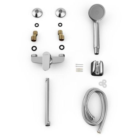 Смеситель для ванны Tokito TAKASE TOK-TAK-1015 настенный хром