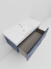 Тумба с раковиной La Fenice CUBO NFNC-01-CUB-BG-100-1-100 100х50 подвесная цвет синий
