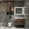 Тумба под раковину Art&Max TECHNO AM-Techno-900-2C-SO-LW646 90х50 подвесная цвет коричневый