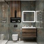 Тумба под раковину Art&Max TECHNO AM-Techno-900-2C-SO-LW646 90х50 подвесная цвет коричневый
