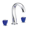 Смеситель THG Ptale de cristal bleu U6B-A02-25SG на борт ванны хром