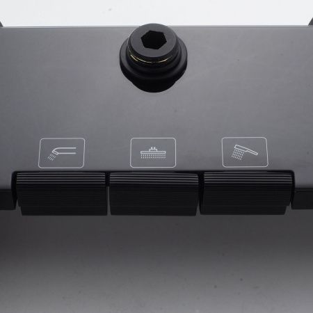 Душевая стойка Shevanik S4726H настенная цвет черный