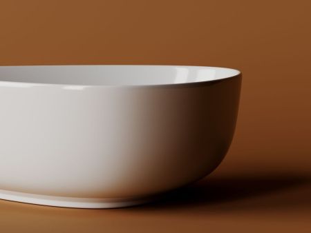 Раковина из сантехнического фарфора Ceramica Nova ELEMENT CN5026 50х30 накладная цвет белый без отверстий под смеситель