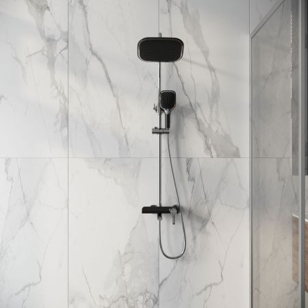 Душевая стойка Grossman Alba 500.K35.06.100/210 настенная цвет черный