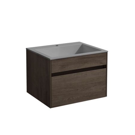 Тумба под раковину Vincea Chiara VMC-2C600RO 60х50 подвесная цвет коричневый