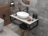 Столешница 1MarKa Grunge Loft Ц0000008735 80х50 накладная цвет серый