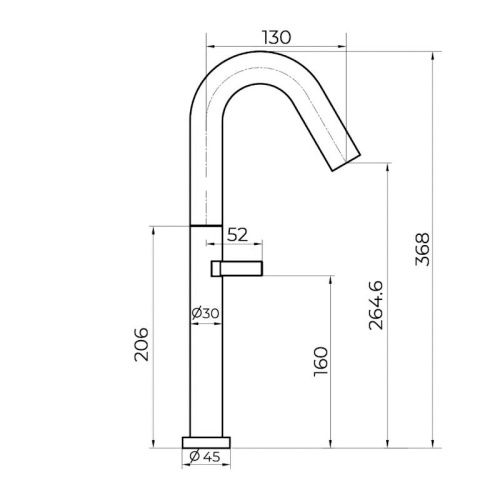 Смеситель для раковины Knotlor ELIXIR SS-31/BL на столешницу черный - фото 3