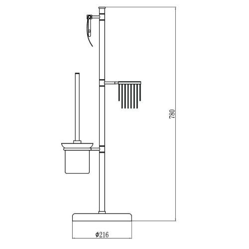 Стойка Savol S-00Y706 - фото 3