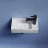 Раковина из сантехнического фарфора Ceramica Nova ELEMENT CN6051L 40х20 подвесная цвет белый 1 отверстие под смеситель