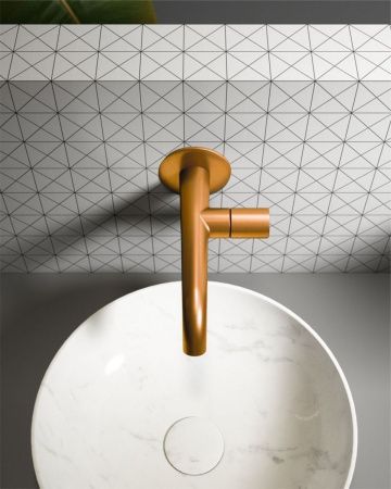 Смеситель для раковины AltroBagno Bilancia AltroBagnoBilancia010805BC встраиваемый в стену медь