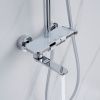 Душевая стойка Shevanik S4726 настенная цвет хром