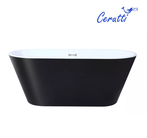 Ванна акриловая Cerutti SPA CT10879 170х75 отдельностоящая овальная - фото 3