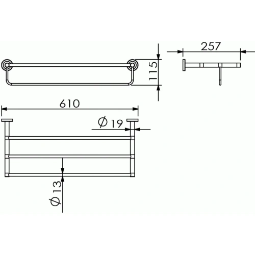 Полка Langberger BURANO 11003B - фото 3