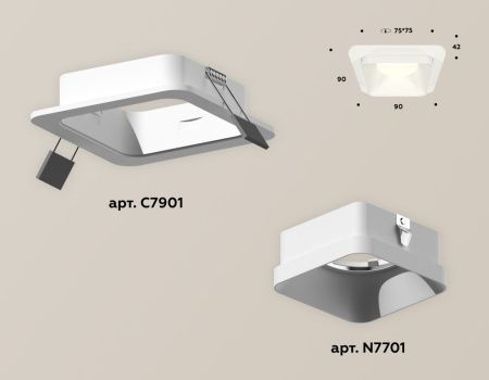 Светильник встраиваемый Ambrella Light Techno (Тецхно) XC7901001