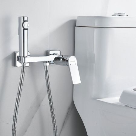Гигиенический душ со смесителем Shevanik S4105-1 хром