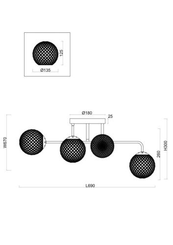 Люстра Freya Navel FR8016PL-06BBS - фото 5
