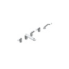 Смеситель THG Corvair a manettes Fior di Bosco U8L-A02-1132SG на борт ванны хром