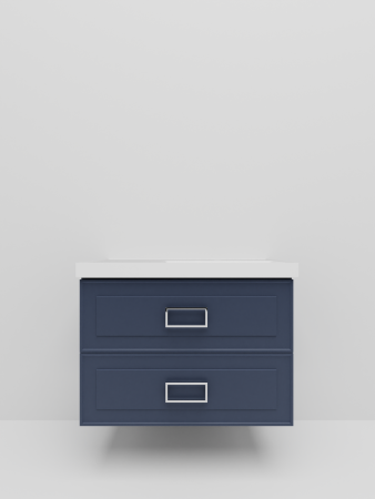 Тумба с раковиной La Fenice Cubo TWIN NFNC-01-CUB-BG-90-2-3-90-2R 100х50 подвесная цвет синий