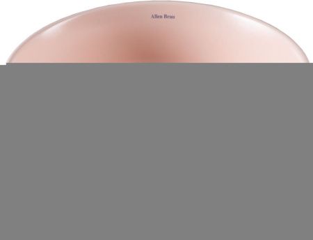 Раковина керамическая Allen Brau Fantasy 4.11033.SM 40х40 накладная цвет розовый без отверстий под смеситель