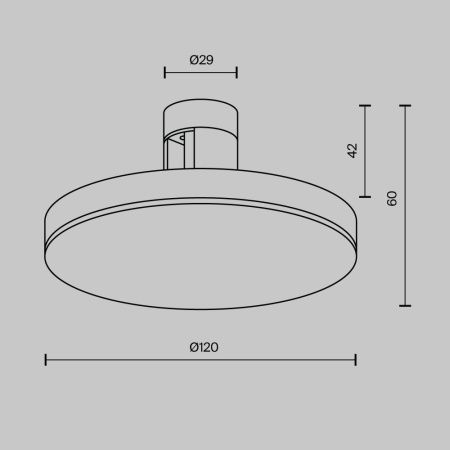 Трековый светодиодный светильник Maytoni Technical Plato TR152-1-7W3K-BS