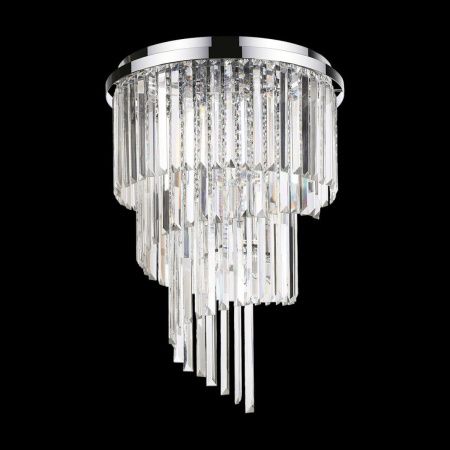 Люстра потолочная Ideal lux Carlton (Царлтон) Carlton PL12 Cromo 168937
