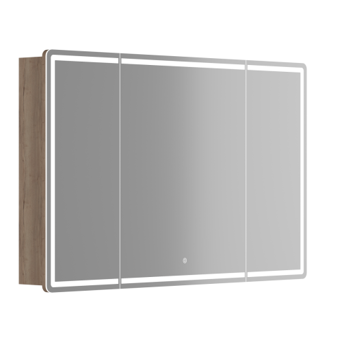 Зеркало-шкаф Sancos Mirror MI120EG 119х15х74 настенный цвет дуб галифакс натуральный