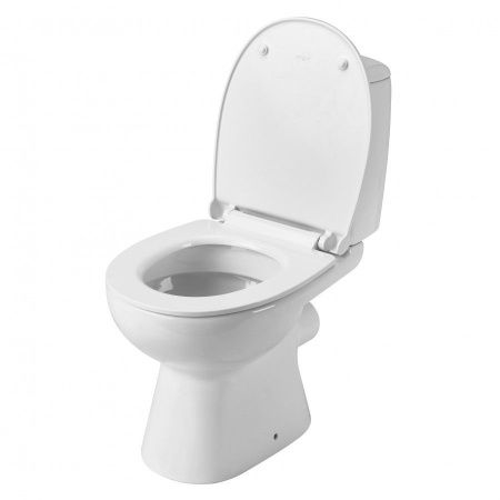 Унитаз-компакт напольный с бачком Santek Цезарь 1WH302415 белый с сиденьем микролифт душевой смыв