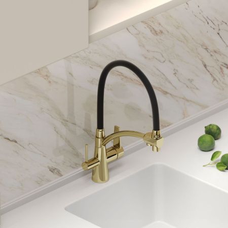 Смеситель для кухни Sancos Eri SC4001ZG на мойку золото