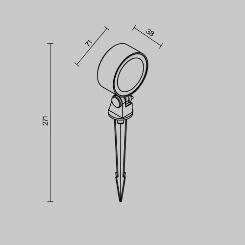 Светильник ландшафтный Maytoni Outdoor Core O495FL-L10B3K - фото 4