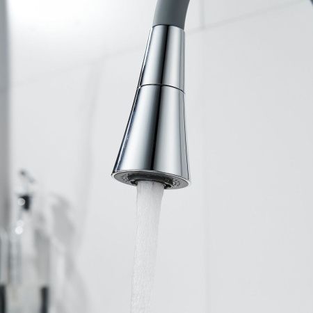 Смеситель для кухни Shevanik S543-9 на мойку хром/серый