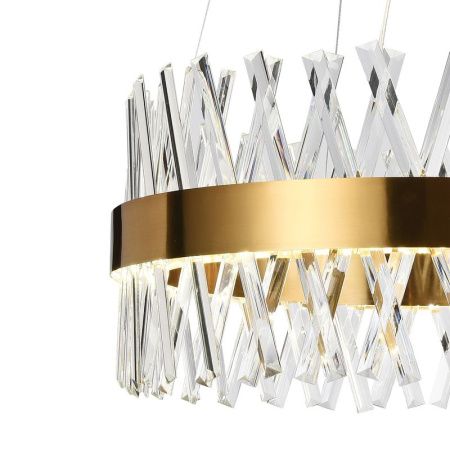Люстра подвесная Natali Kovaltseva Halos (Халос) LED LAMPS 81358 GOLD SATIN
