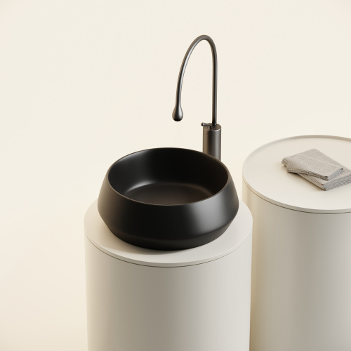 Раковина Ceramica Nova MAYA 40 см CN12004MB накладная цвет черный матовый - фото 2