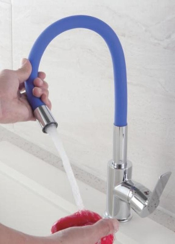 Смеситель для кухни Haiba HB70112-4 на мойку хром - фото 2