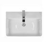 Раковина из сантехнического фарфора Bond Cube S02-600 60х40 накладная цвет белый 1 отверстие под смеситель