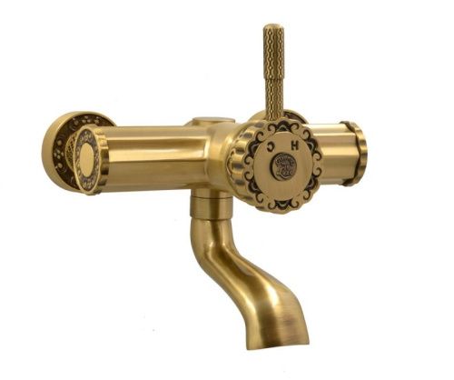 Смеситель для раковины Bronze de Luxe WINDSOR 10112 настенный бронза - фото 4