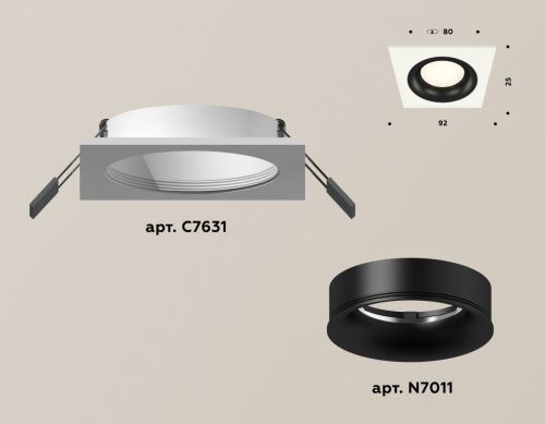 Светильник встраиваемый Ambrella Light Techno (Тецхно) XC7631002 - фото 2