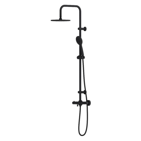 Душевая стойка Dorff Futura D0710522 настенная цвет черный с термостатом