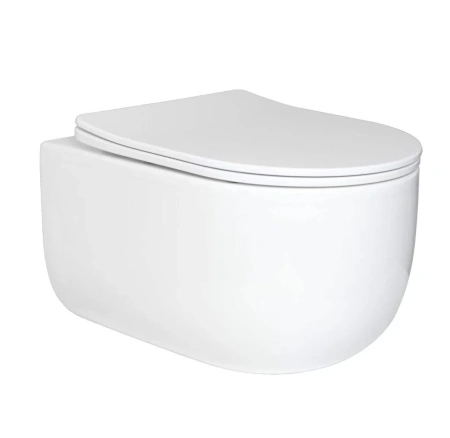 Унитаз подвесной Gid Tornado 62262Y белый с сиденьем микролифт безободковый смыв торнадо